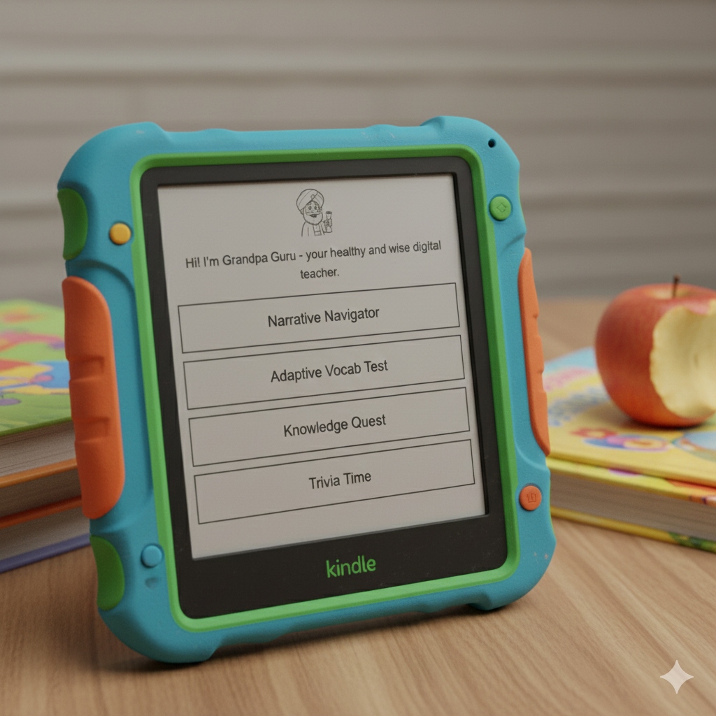 Kindle Prototype running Grandpa Guru